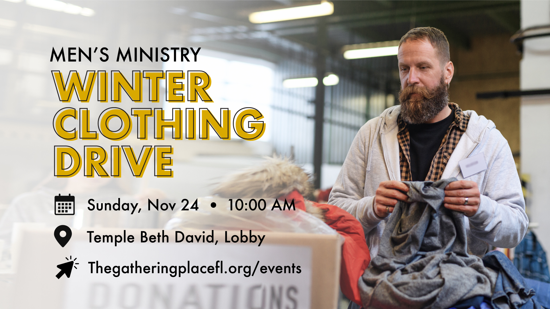 Mens Ministry Winter Clothing Drive