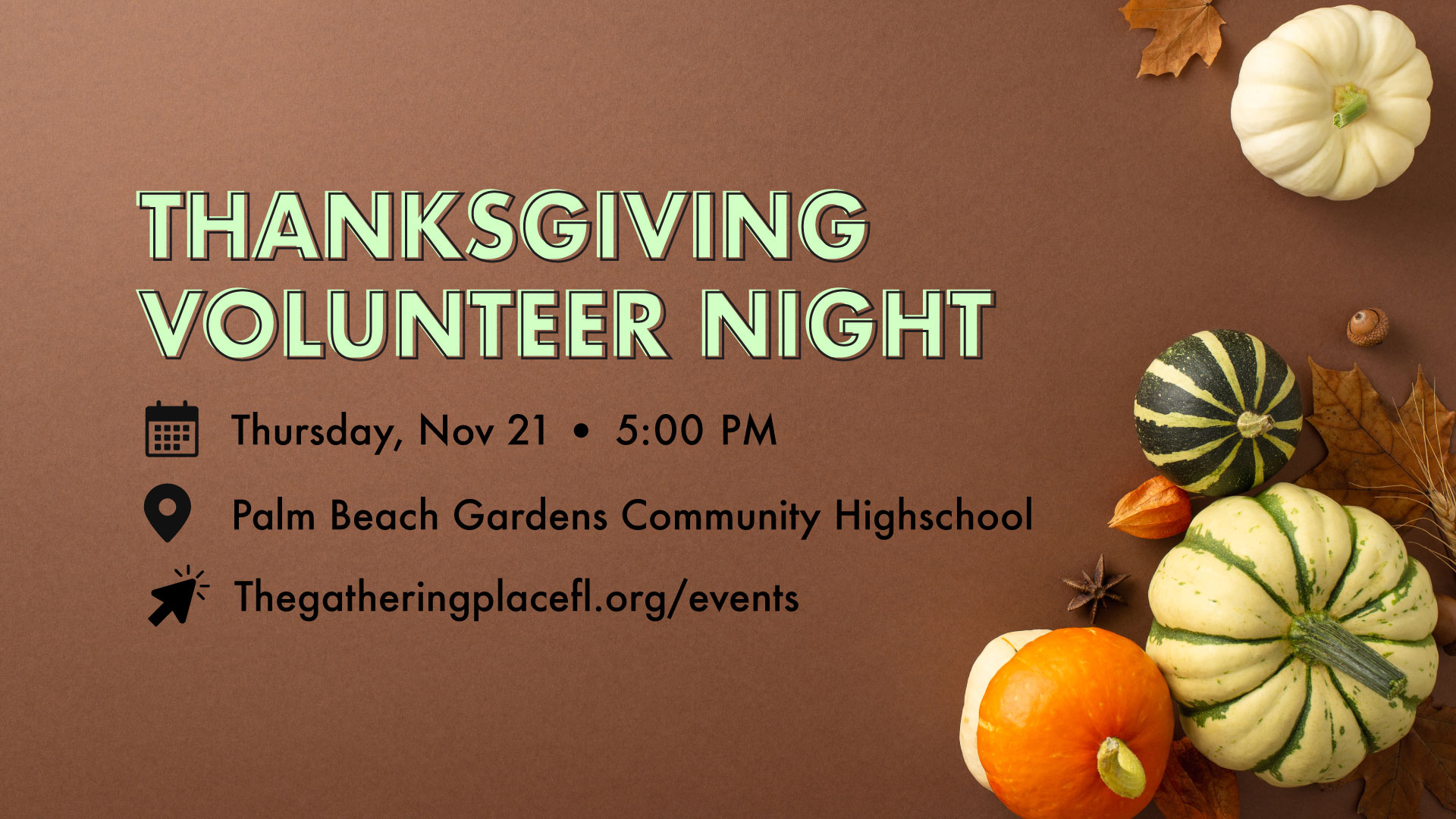 Thanksgiving Volunteer Night